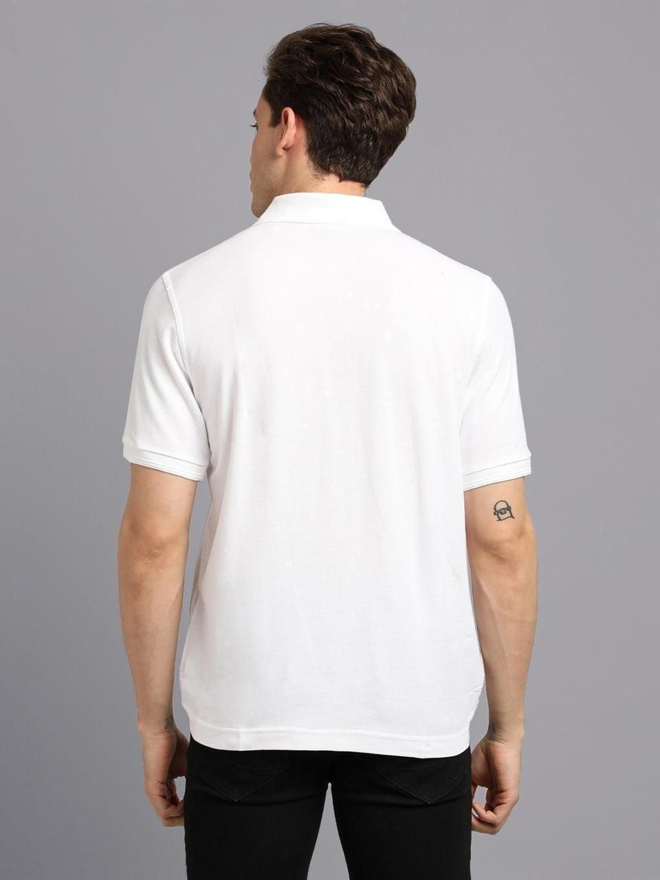 Matte Solid Half Sleeves Men's T-Shirt
