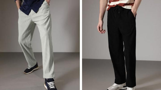 Combo of 2 Men's Fabric Stylish Pants