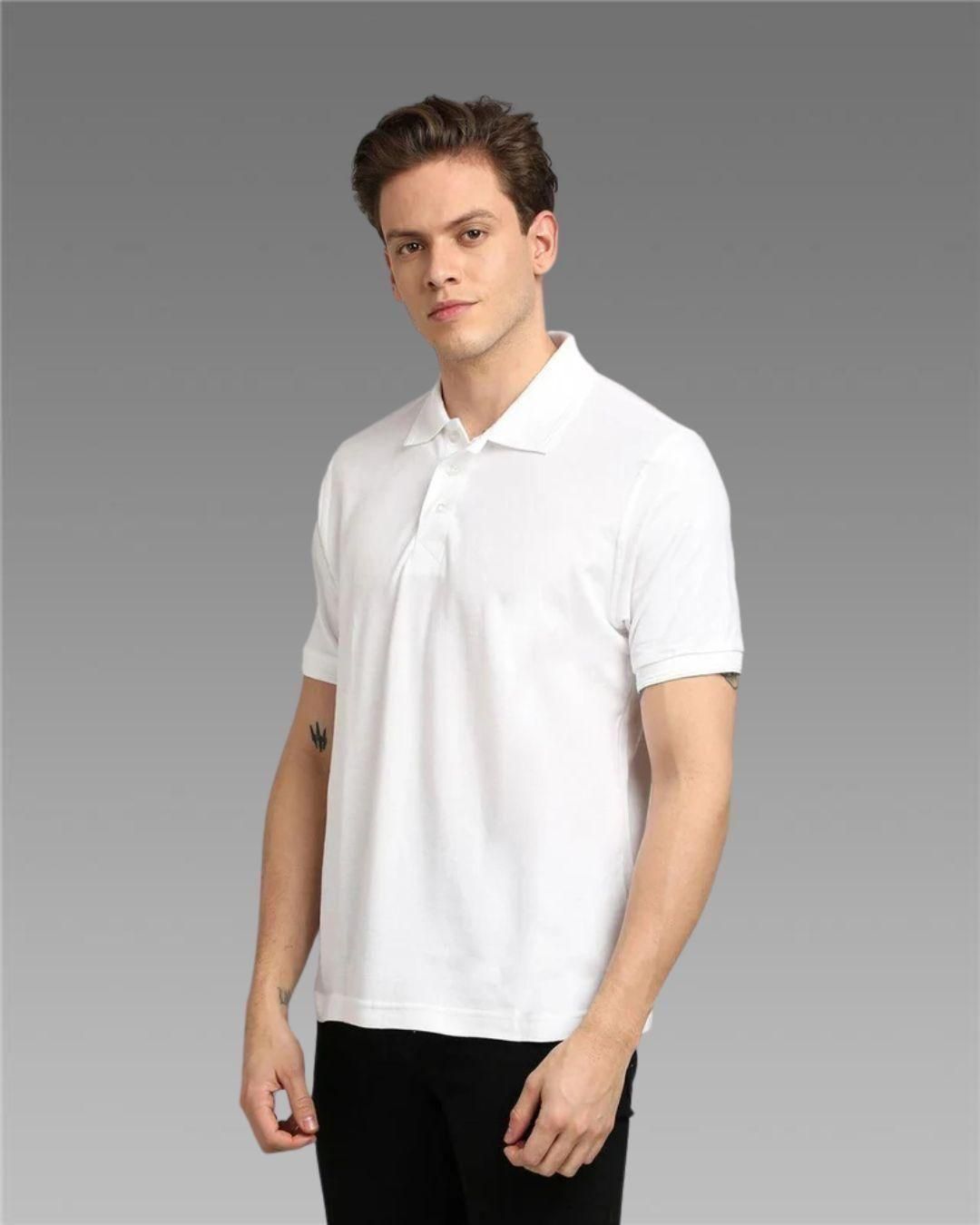 Matte Solid Half Sleeves Men's T-Shirt